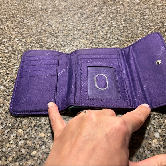 Riley compact wallet Vera Bradley Heather pattern retired - Picture 4 of 4